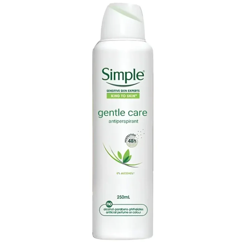 اسپری ضد تعریق سیمپل مدل Gentle Care حجم ۲۵۰ میل - Image 1