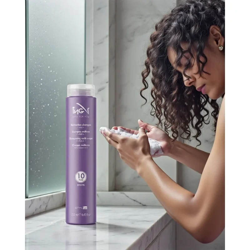 شامپو ده‌کاره مولتی‌اکشن آی‌ان‌جی حجم ۲۵۰ میل - Image 2