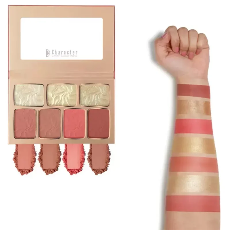 پالت رژگونه و هایلایتر کاراکتر TFD002 - Image 2