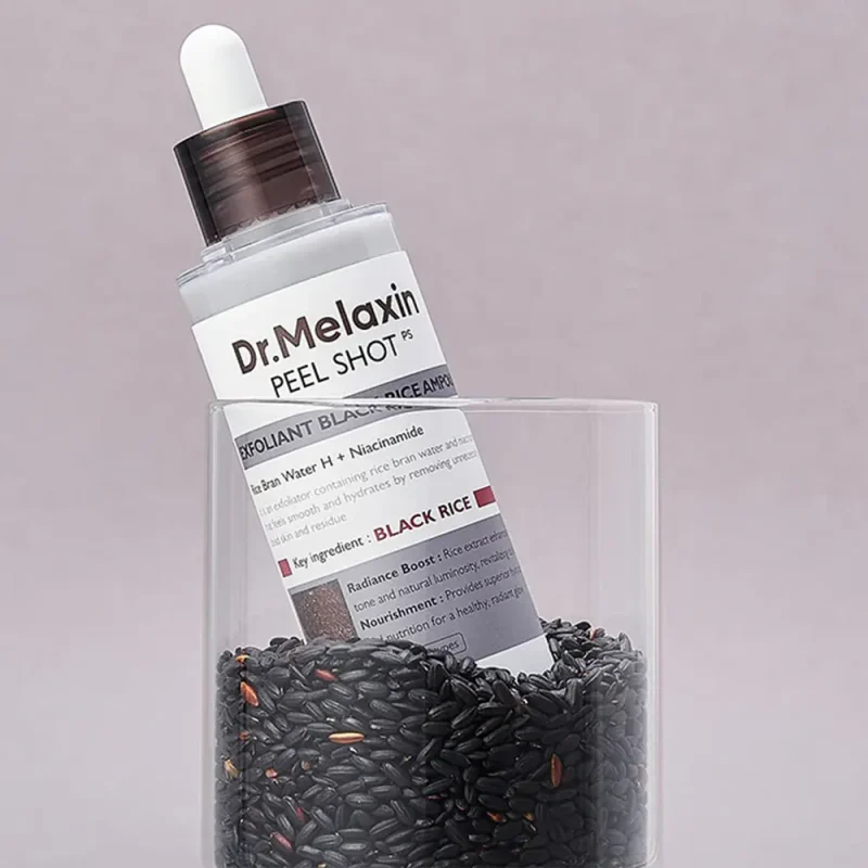 آمپول لایه‌بردار دکتر ملاکسین Black Rice حجم ۸۰ میل - Image 4