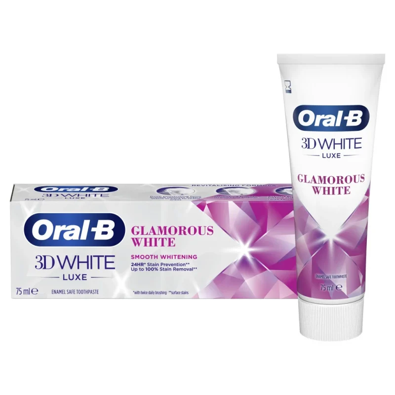 1731365149_69581 خمیر دندان سفید کننده اورال بی Glamorous white حجم 75میل - Image 1