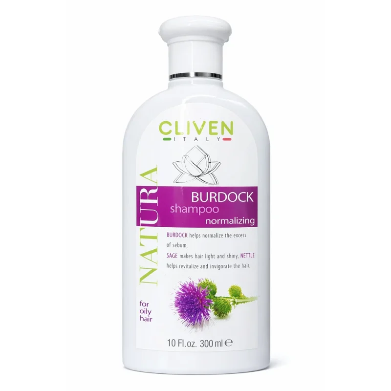IMG_0305 شامپو کنترلکننده چربی مو کلیون Burdock حجم 300میل - Image 1