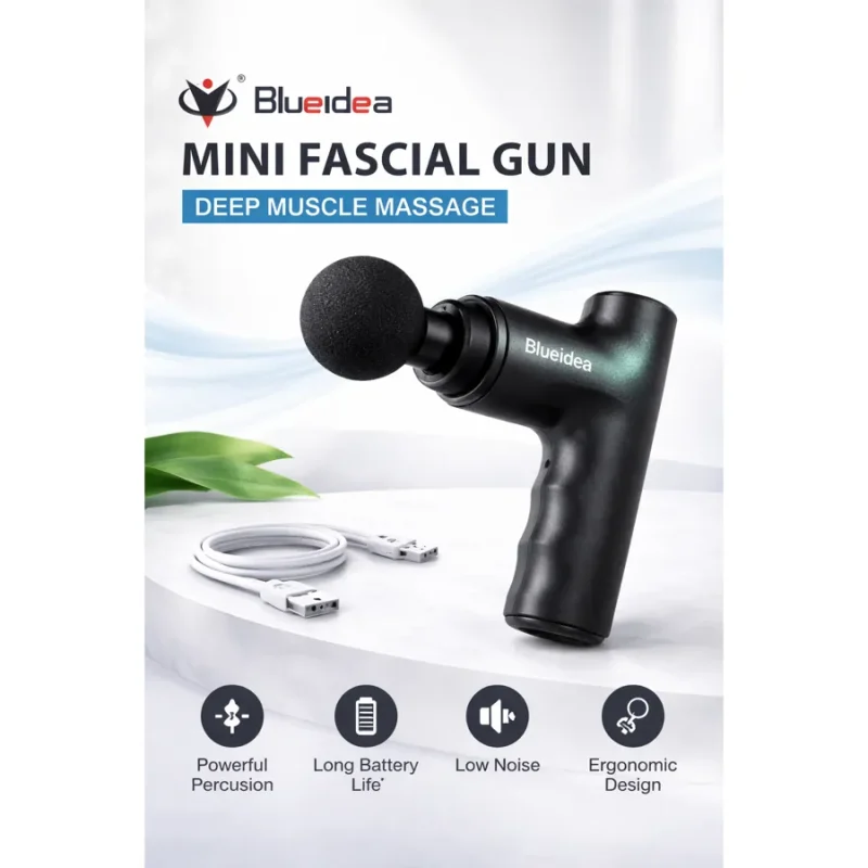 ماساژور تفنگی بلوآیدیا Blueidea Mini Fascial Gun - Image 2