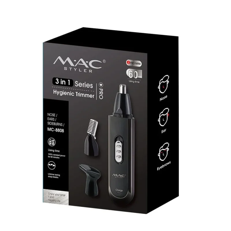 IMG_0874 ماشین اصلاح چندکاره مک استایلر مدل MC-8808 3in1 - Image 1