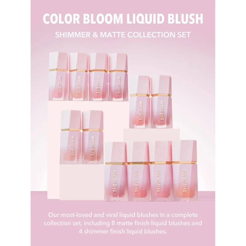 پک رژگونه مایع شیگلم Color Bloom Collection Set - Image 4