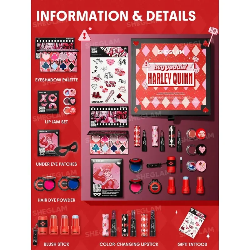 پک آرایشی شیگلم کالکشن Hey Puddin’ Harley Quinn - Image 2