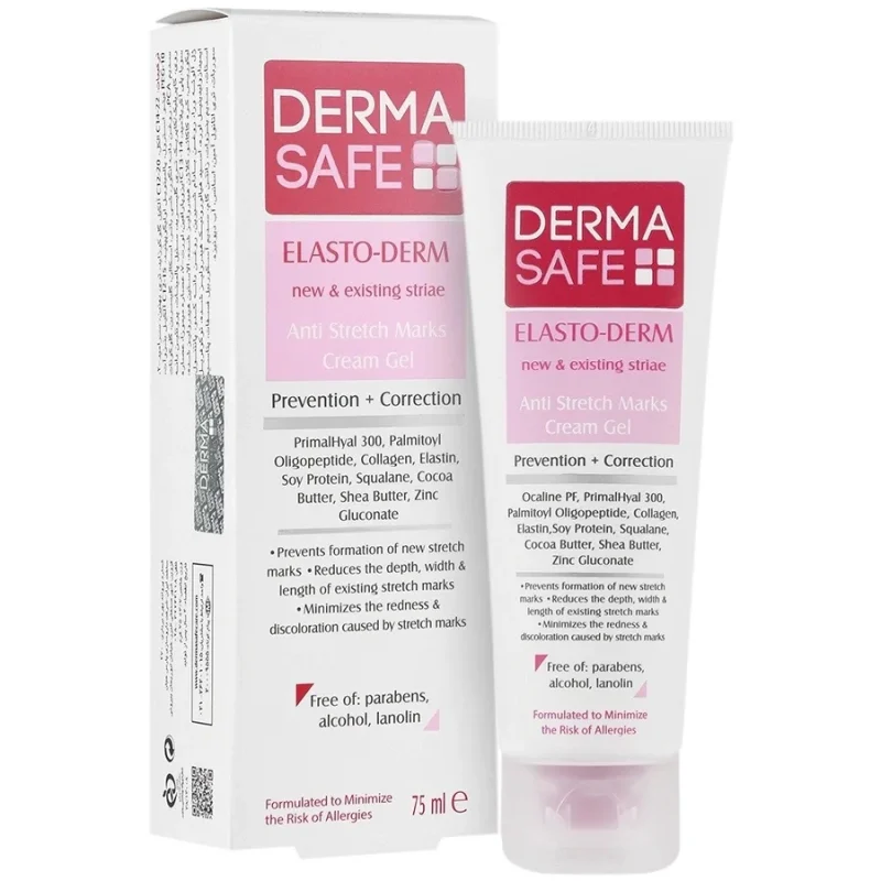 IMG_1504 کرم ژل ضد ترک پوستی درماسیف ELASTO-DERM حجم 75گرم - Image 1