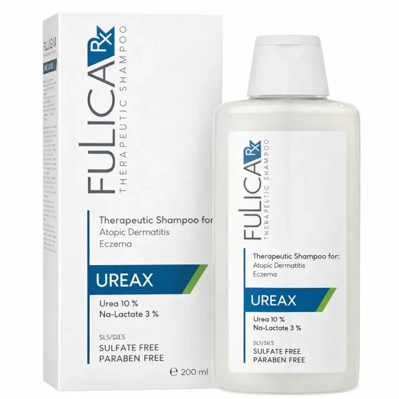 شامپو درمان اگزما پوست‌سر فولیکا UREAX حجم 200میل - Image 1