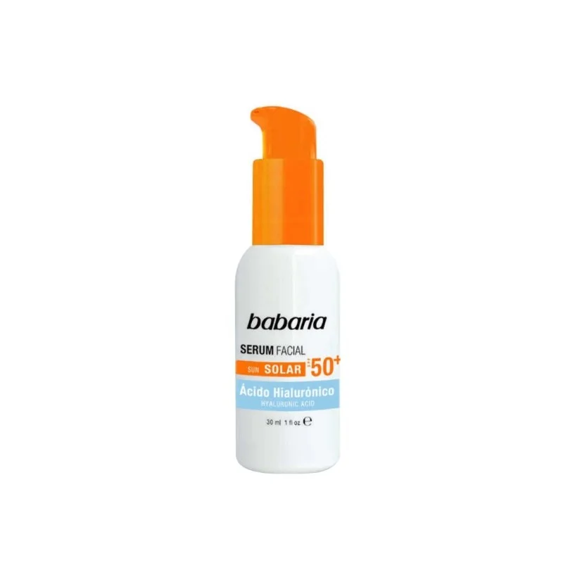 babaria-serum-facial-solar-hialuronico-spf50-30-ml سرم ضدآفتاب صورت باباریا SPF50+ حجم 30میل - Image 1