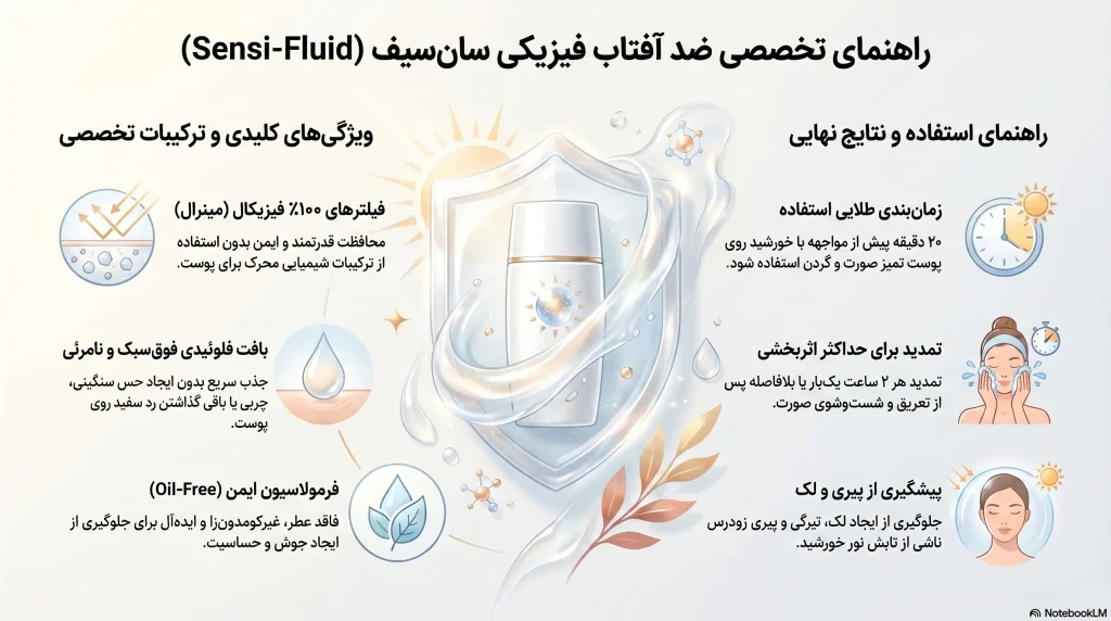 راهنمای ضد آفتاب فیزیکی سان‌سیف