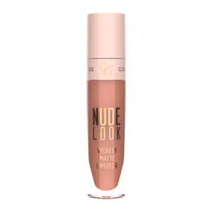 رژ لب مایع مات گلدن رز مدل Nude Look 