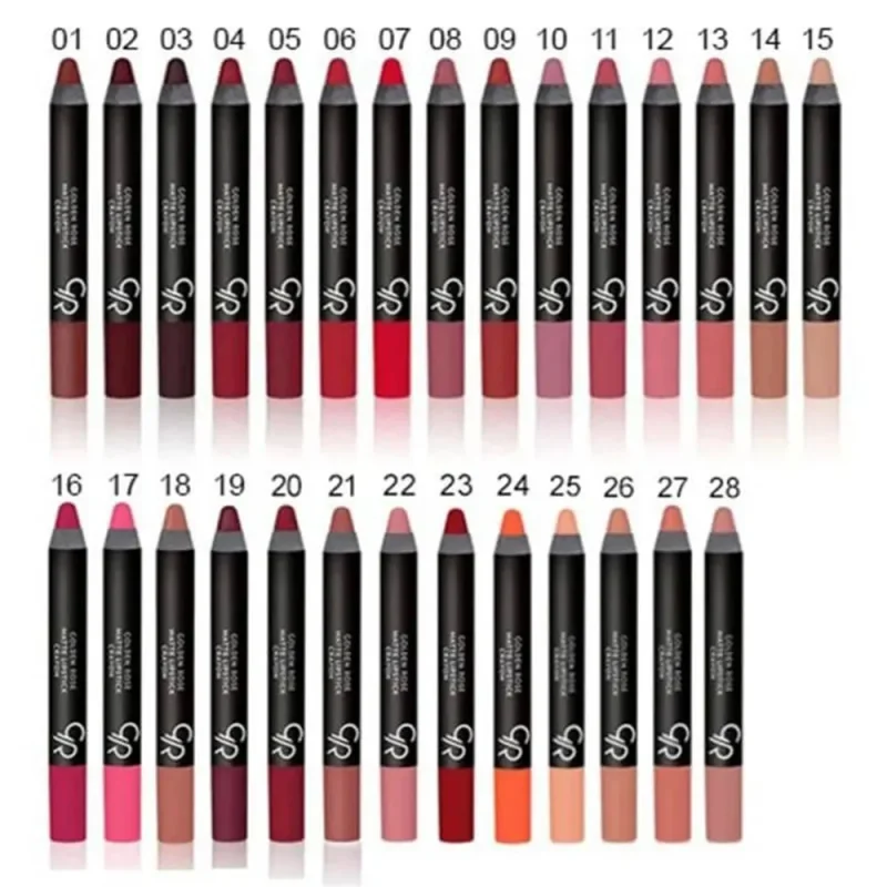 رژ لب مدادی گلدن رز مدل Crayon - Image 2