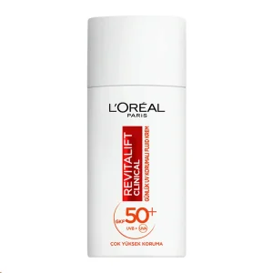 ضدآفتاب فلوئیدی لورآل Revitalift Clinical SPF50 حجم ۵۰ میل
