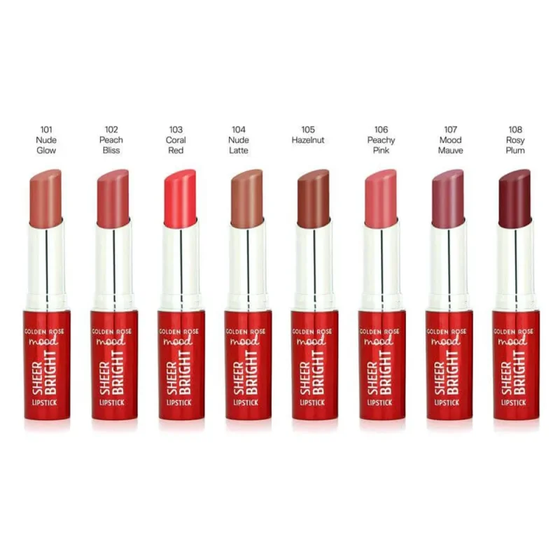 رژ لب گلدن رز مدل Sheer Bright - Image 3