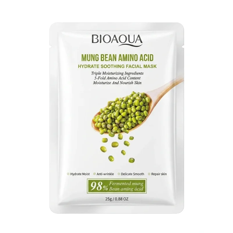ماسک صورت ورقه ای بیوآکوا مدل Mung bean - Image 1