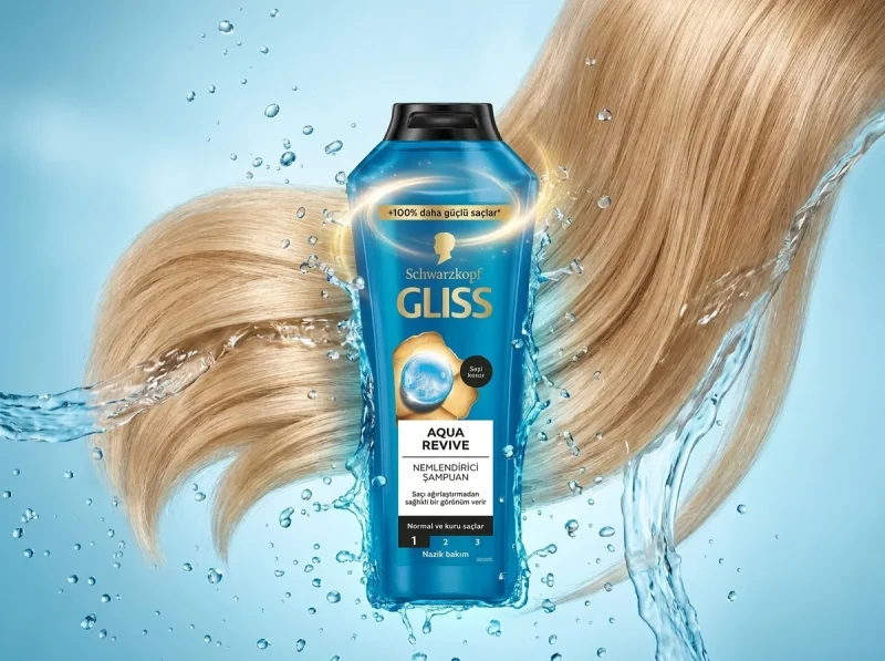 شامپو آبرسان گلیس مدل Aqua Revive حجم 400میل - Image 3