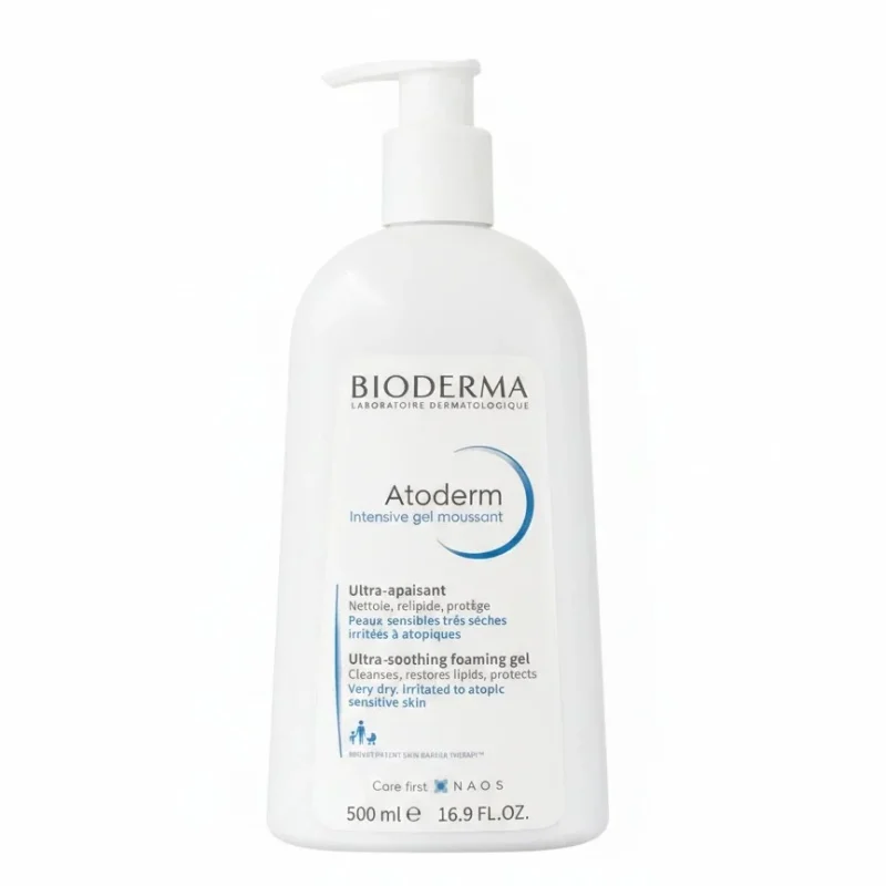 ژل شستشوی صورت و بدن بایودرما مدل Atoderm Intensive Gel حجم 500 میل - Image 1