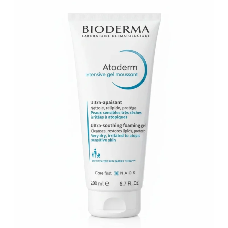 ژل شستشوی صورت و بدن بایودرما مدل Atoderm Intensive Gel حجم 200 میل - Image 1