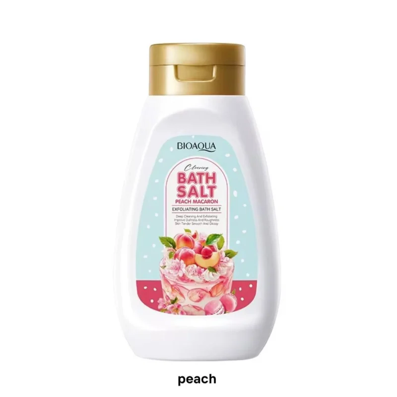 Mb2Y8AeeY2kBfzgI copy نمک بدن بیوآکوا مدل Peach Macaron حجم 430 گرم - Image 1