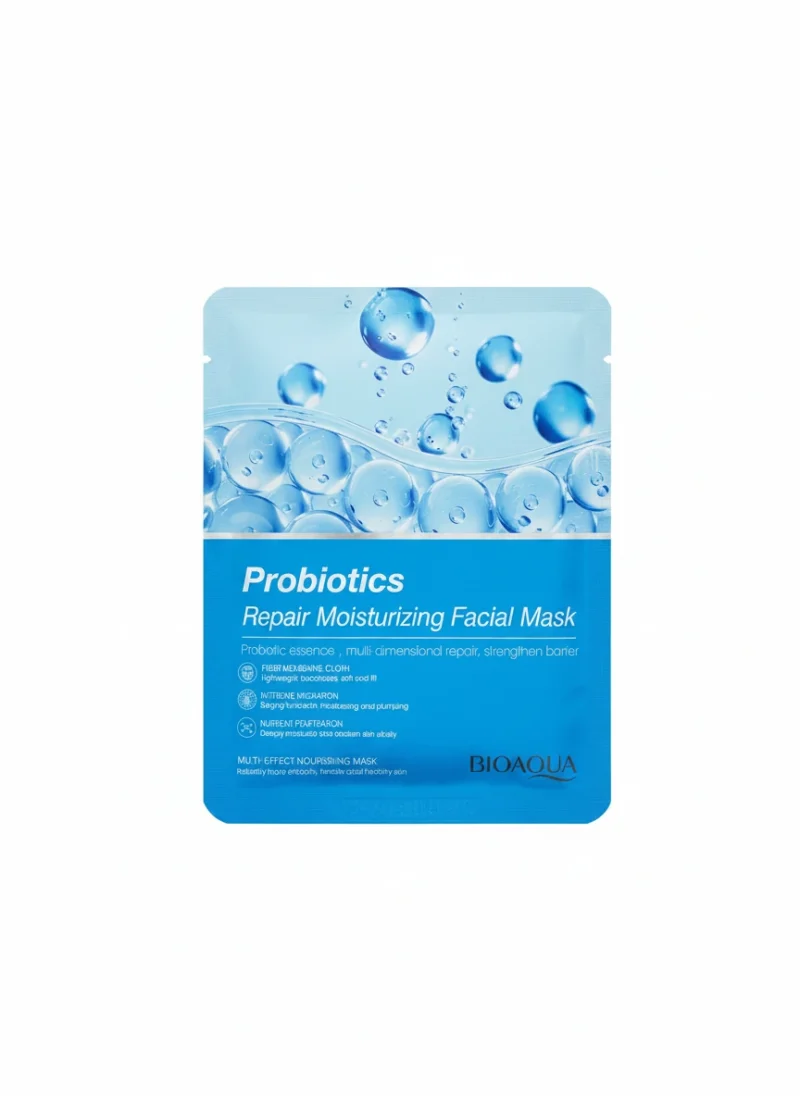ماسک ورقه‌ای ترمیم‌کننده و آبرسان پروبیوتیک بیوآکوا Repair Moisturizing حجم 25 گرم - Image 1