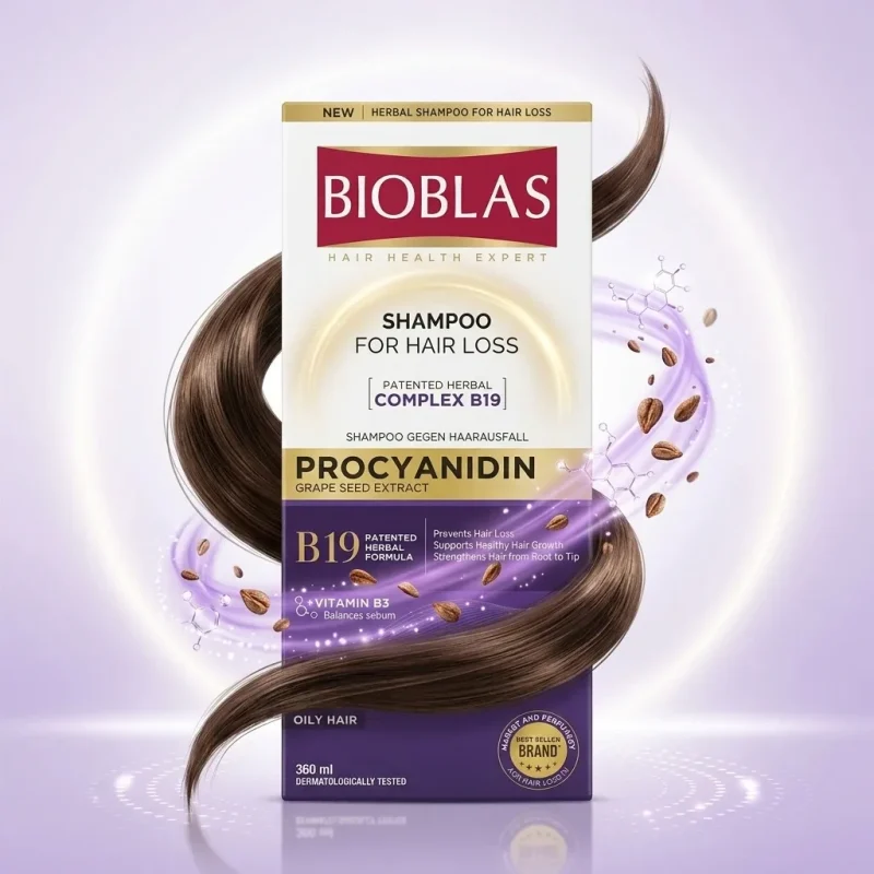 شامپو ضدریزش موی‌چرب بیوبلاس Procyanidin حجم 360میل - Image 3