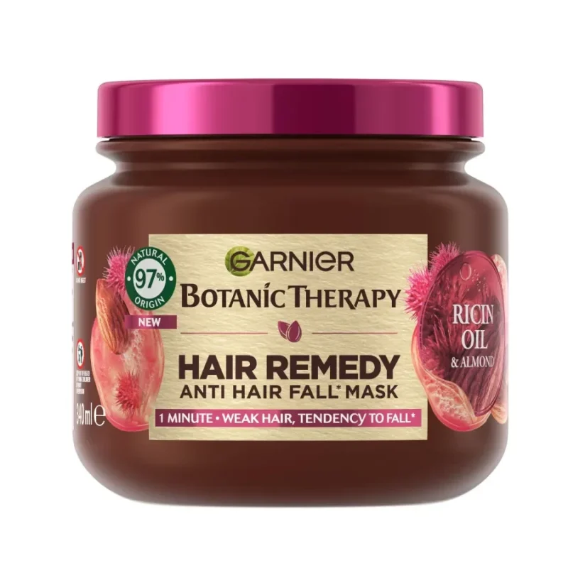 garnier-botanic-therapy-anti-hair-loss-mask-masokala.com_-e1738789413462 ماسک مو ضدریزش گارنیر مدل Botanic Therapy حجم 340 میل - Image 1