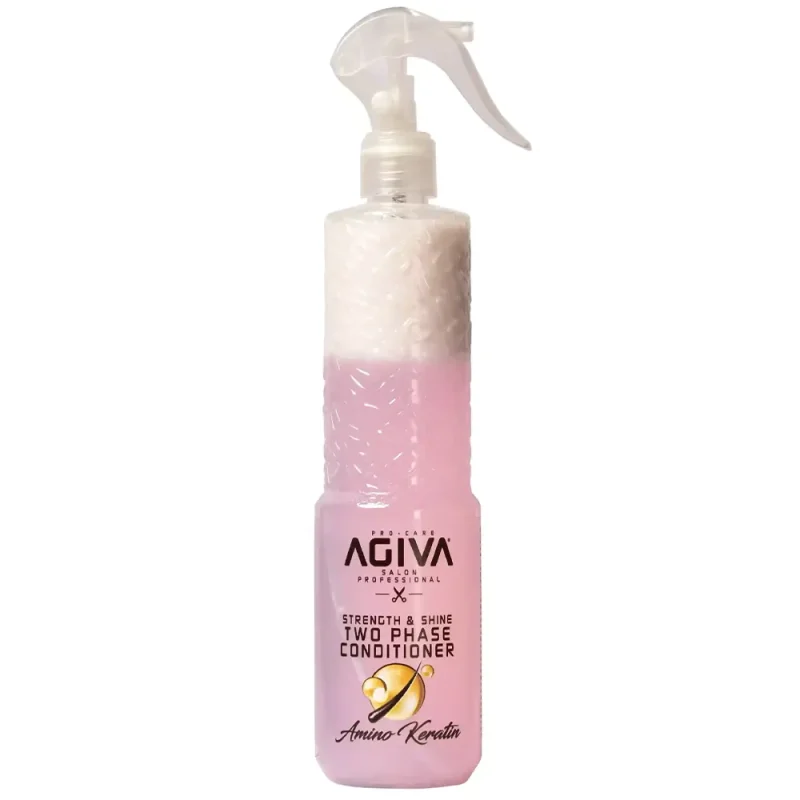 دوفاز کراتین اسپری دوفاز آگیوا مدل Amino Keratin حجم ۴۰۰ میل