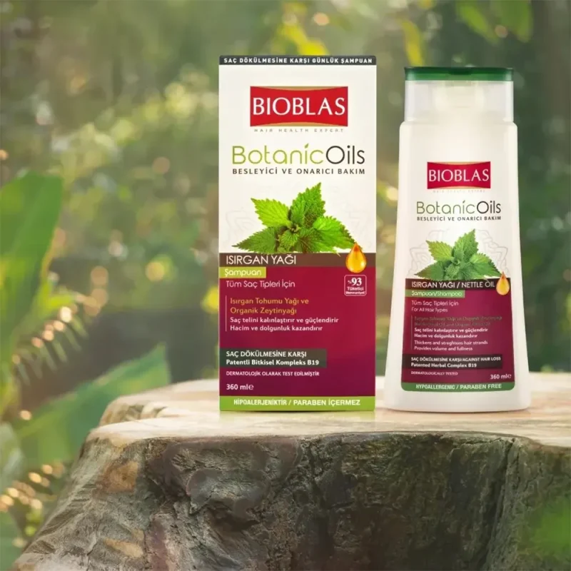 شامپو ضدریزش بیوبلاس مدل Nettle Oil حجم ۳۶۰ میل - Image 3