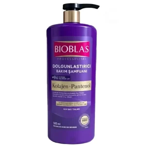 شامپو حجم‌دهنده بیوبلاس مدل Kolajen + Pantenol حجم ۹۰۰ میل