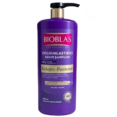 شامپو حجم‌دهنده بیوبلاس مدل Kolajen + Pantenol حجم ۹۰۰ میل