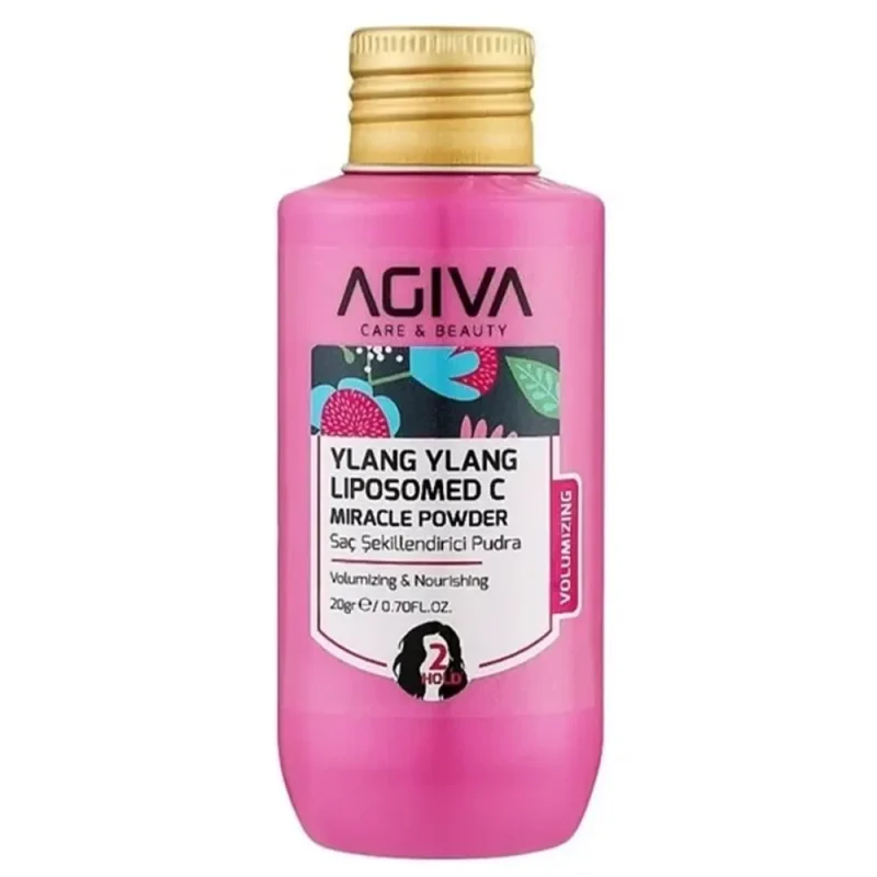 ۲ پودر حجمدهنده مو آگیوا مدل Ylang Ylang Liposomed C حجم ۲۰ گرم