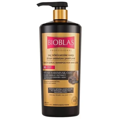 شامپو ضدریزش بیوبلاس مدل Black Garlic حجم ۱۰۰۰ میل