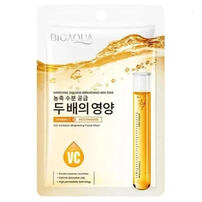 ماسک ورقه‌ای بیوآکوا Vitamin C & Nicotinamide