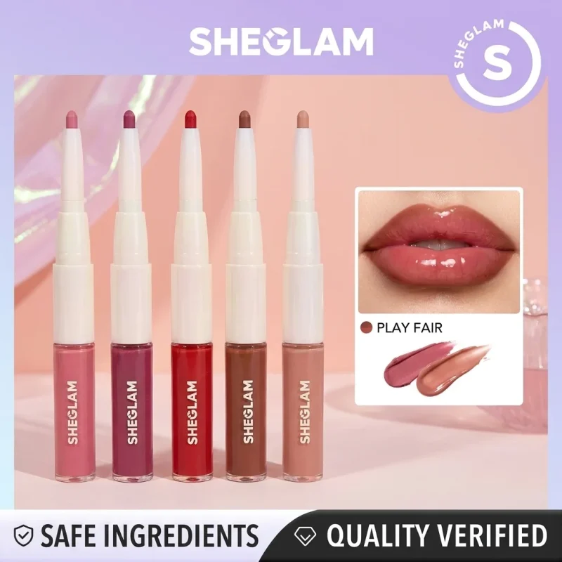 خط لب و لیپ گلاس دوطرفه شیگلم Lip Rules وزن 4.3گرم - Image 7