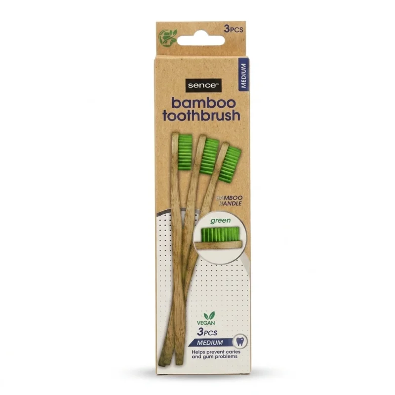مسواک بامبو سنس مسواک بامبو سنس Bamboo بسته 3 عددی - Image 1