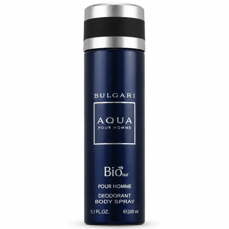 اسپری خوشبوکننده بدن مردانه بیو استار AQUA BULGARI حجم ۲۰۰ میل