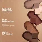 پالت سایه ۸ رنگ شیگلم مدل Hazelnut Latte وزن 7.6گرم - Image 3
