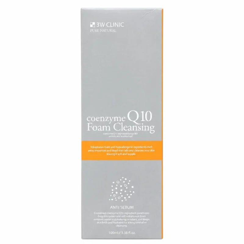 فوم شستشو صورت 3W Clinic مدل Coenzyme Q10 حجم 100میل - Image 3