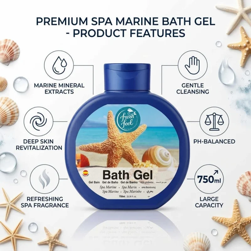شامپو بدن فرش فیل مدل SPA Marine حجم 750میل - Image 2