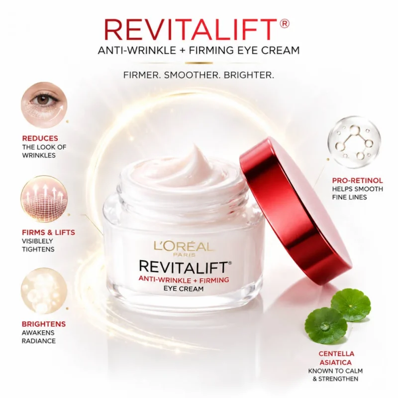 کرم دورچشم ضدچروک لورال مدل Revitalift حجم ۱۴ گرم - Image 2
