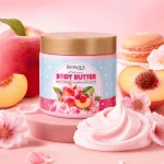 کره بدن مغذی بیوآکوا مدل Peach Macaron حجم 200گرم - Image 2