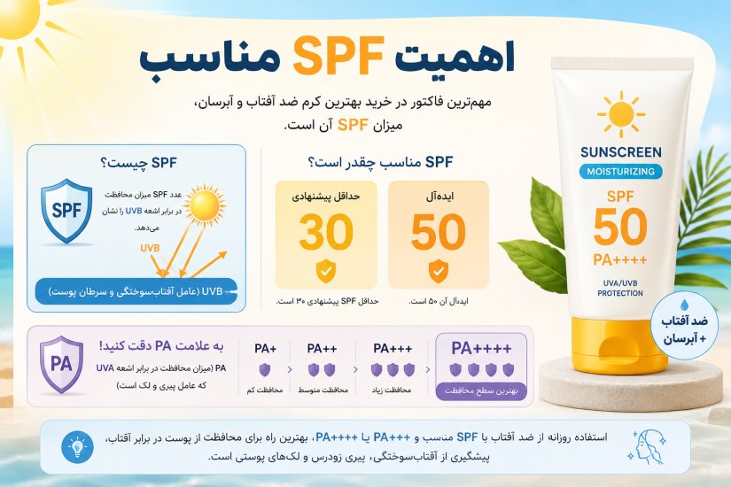 اهمیت اس پی اف ضد آفتاب