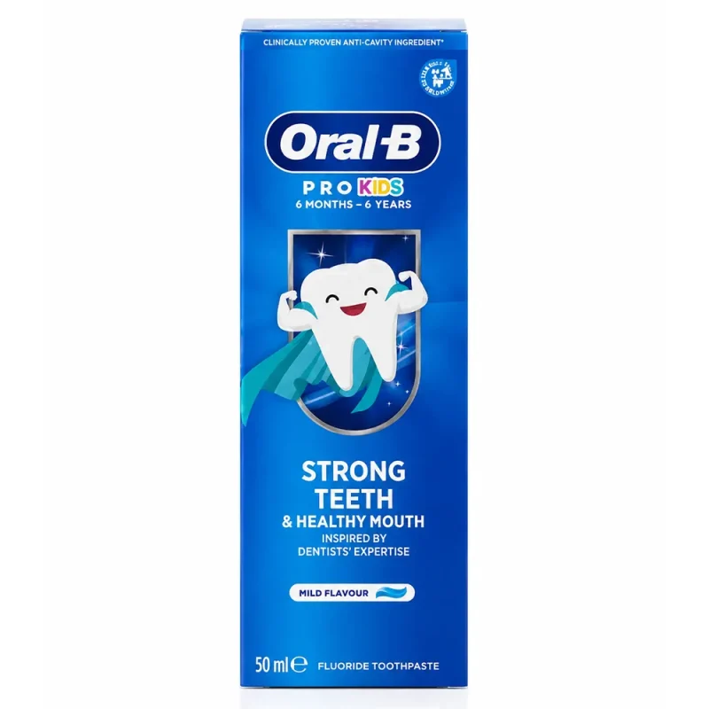 خمیردندان کودک اورال بی مدل Strong Teeth حجم ۵۰ میل
