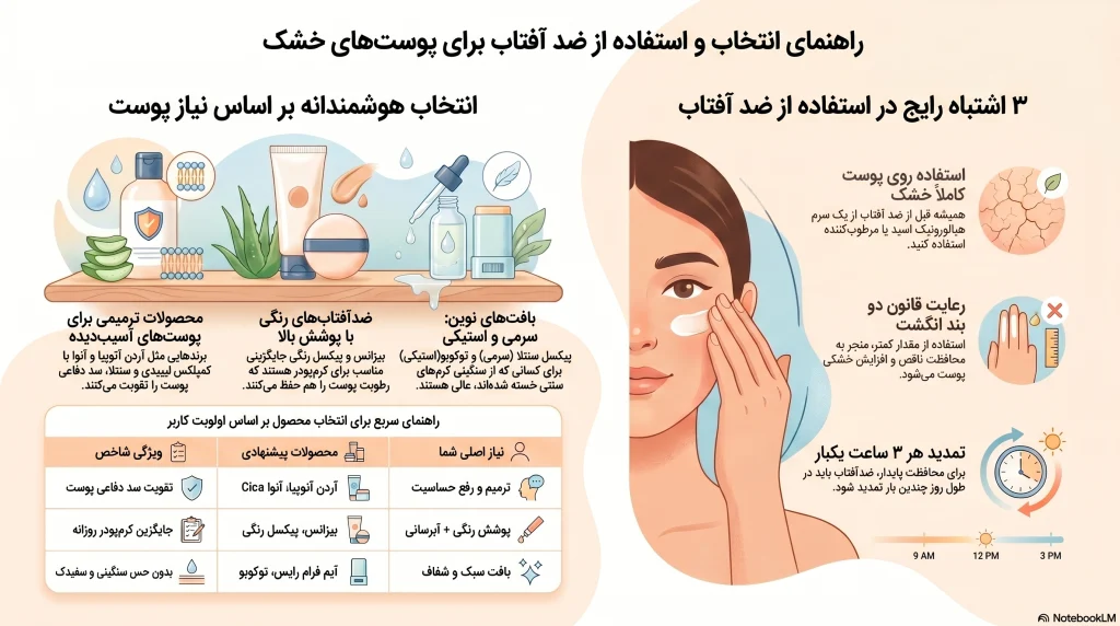 کدام ضد آفتاب پوست خشک برای شما مناسب است؟