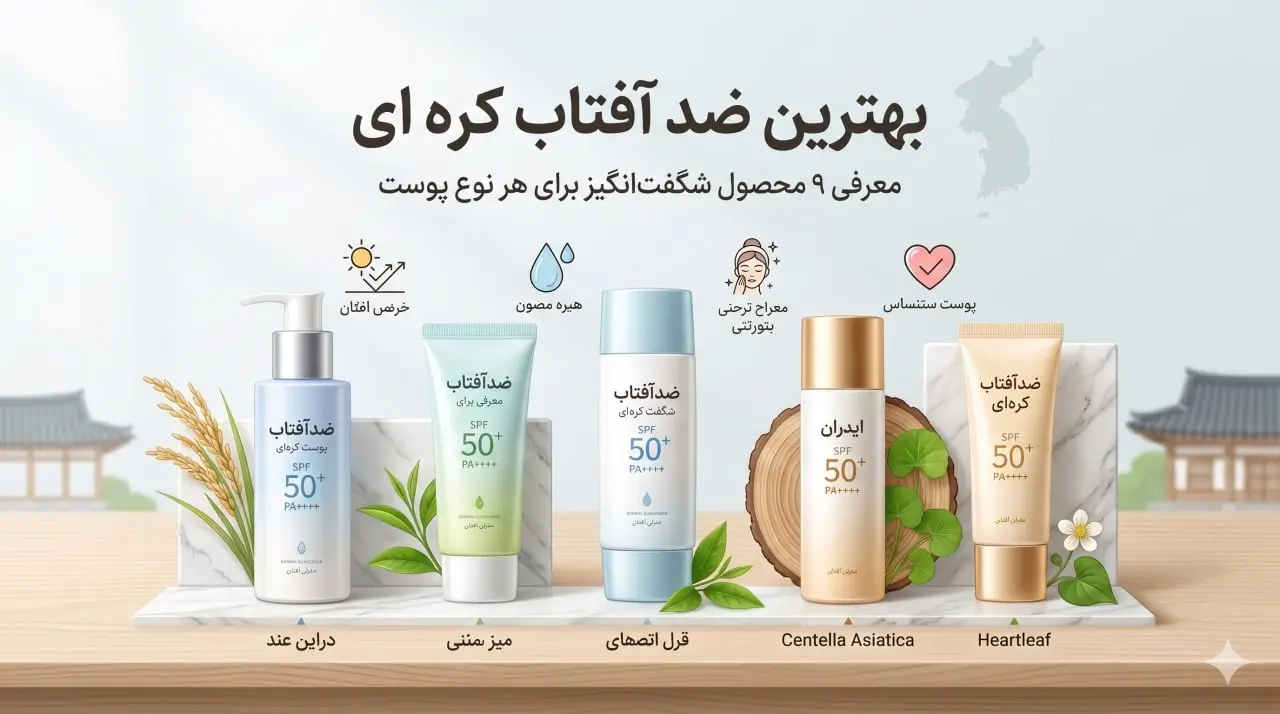 0 تا 100 بهترین ضد آفتاب کره ای