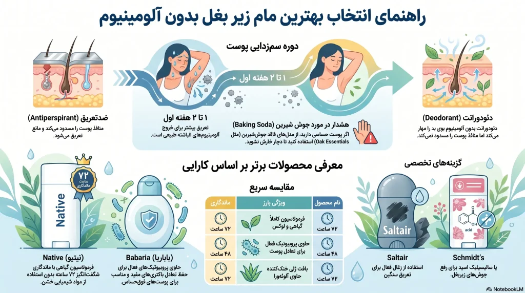 راهنمای معرفی ۱۰ تا از بهترین مام زیر بغل بدون آلومینیوم