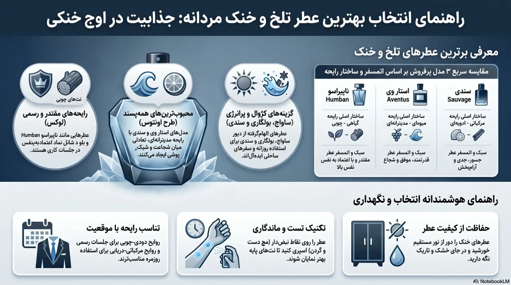 راهنمای انتخاب بهترین عطر خنک و تلخ مردانه