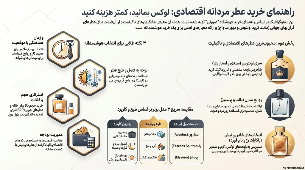 راهنمای بهترین عطر های مردانه با قیمت مناسب + ۴ نکته خرید