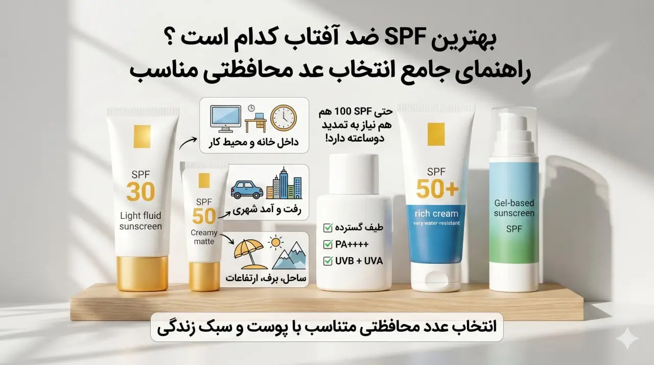 بهترین SPF ضد آفتاب کدام است؟ 30 یا 50