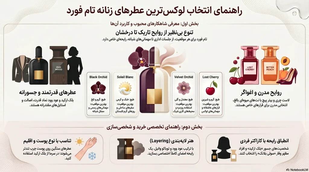 راهنمای خرید بهترین عطر تام فورد زنانه